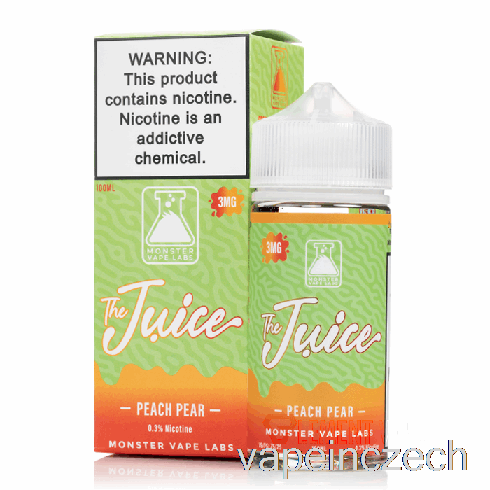 Broskev Hruška - šťáva - 100 Ml 3mg Vape Per